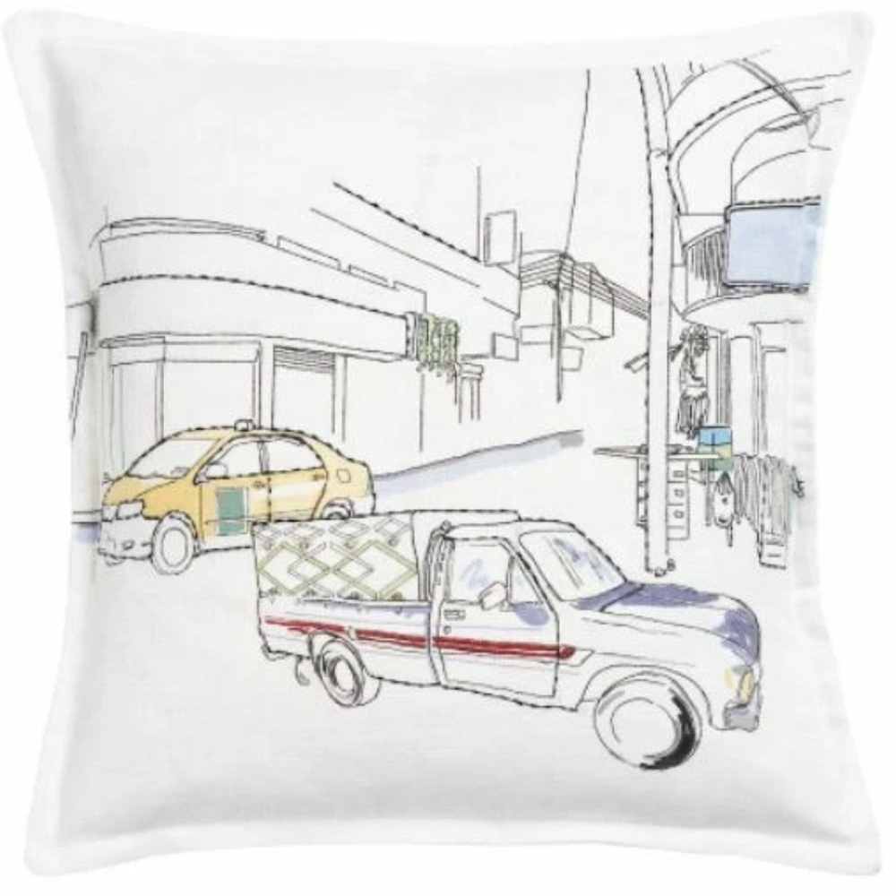 NWT IKEA Lokalt Pillow Case Limited Edition 20”x20” Street Design